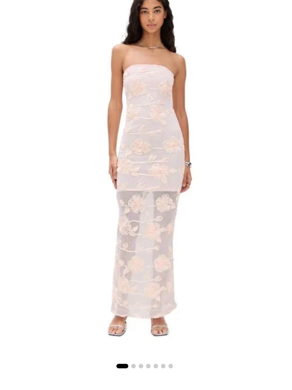 ROTATE BIRGER CHRISTENSEN 3D FLOWER MESH TUBE DRESS | Size M